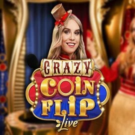 Crazy Coin Flip slot logo by Evolution at Big CasinoCrazy Coin Flip