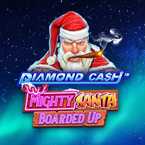 Diamond Cash Mighty Santa Boarded Up logo by Greentube at Big Casino